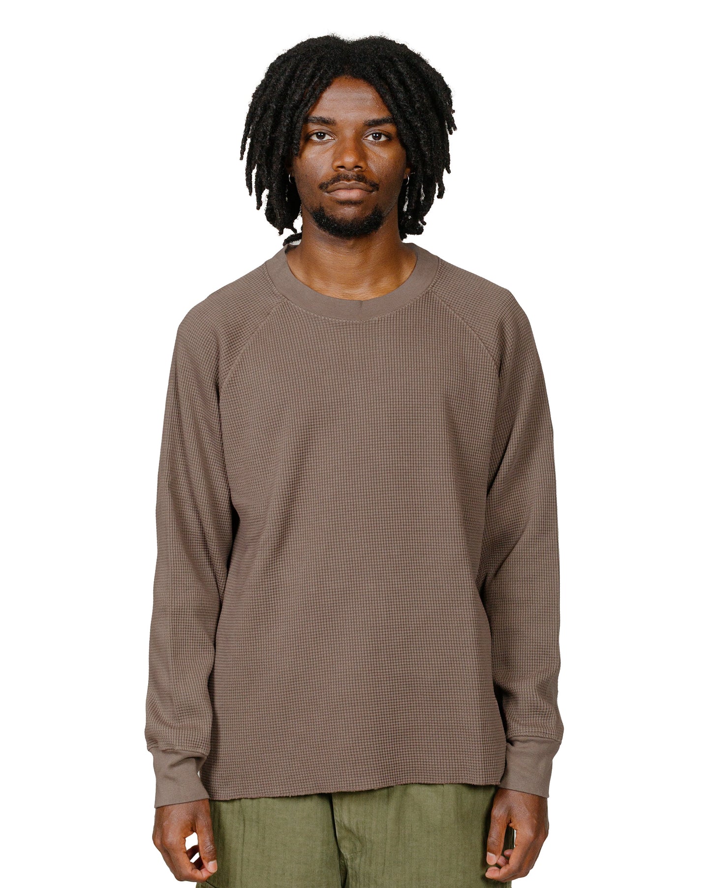 lost & found Lady White Co. Lady White Co. Raglan Thermal Deep Cement