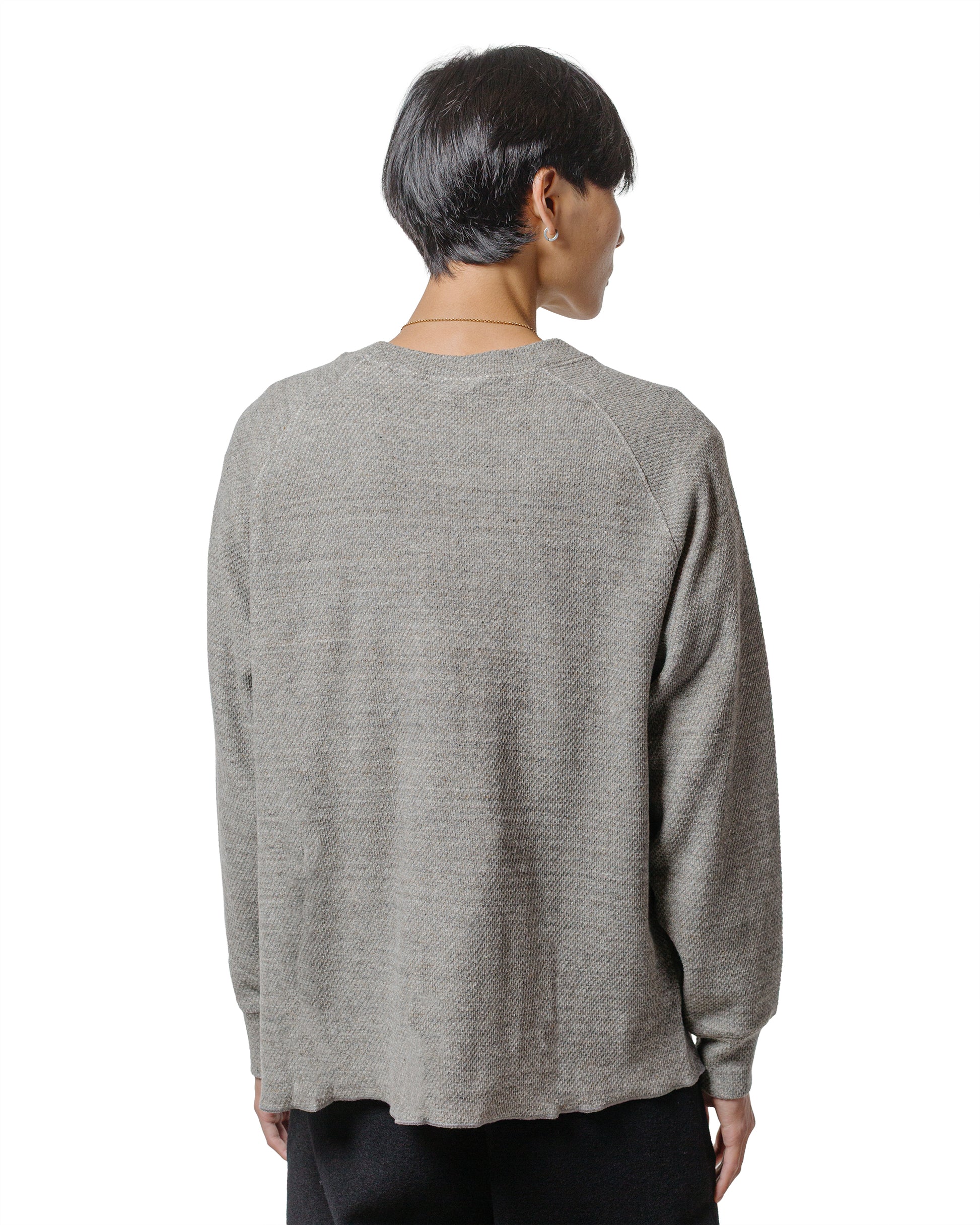 lost & found Lady White Co. Lady White Co. Raglan Thermal Grey Melange