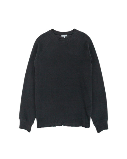 lost & found Lady White Co. Lady White Co. Raglan Thermal Pigment Charcoal