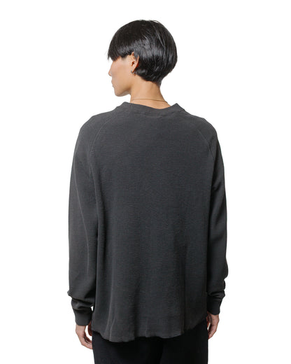 lost & found Lady White Co. Lady White Co. Raglan Thermal Pigment Charcoal
