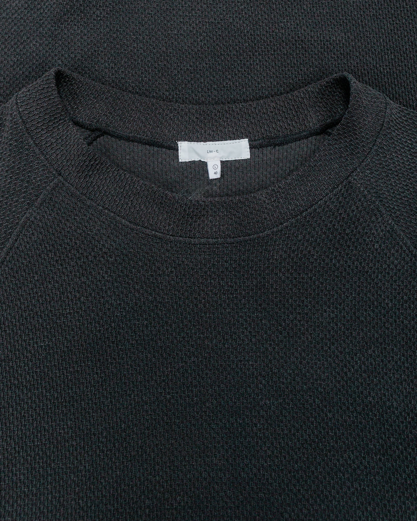 lost & found Lady White Co. Lady White Co. Raglan Thermal Pigment Charcoal