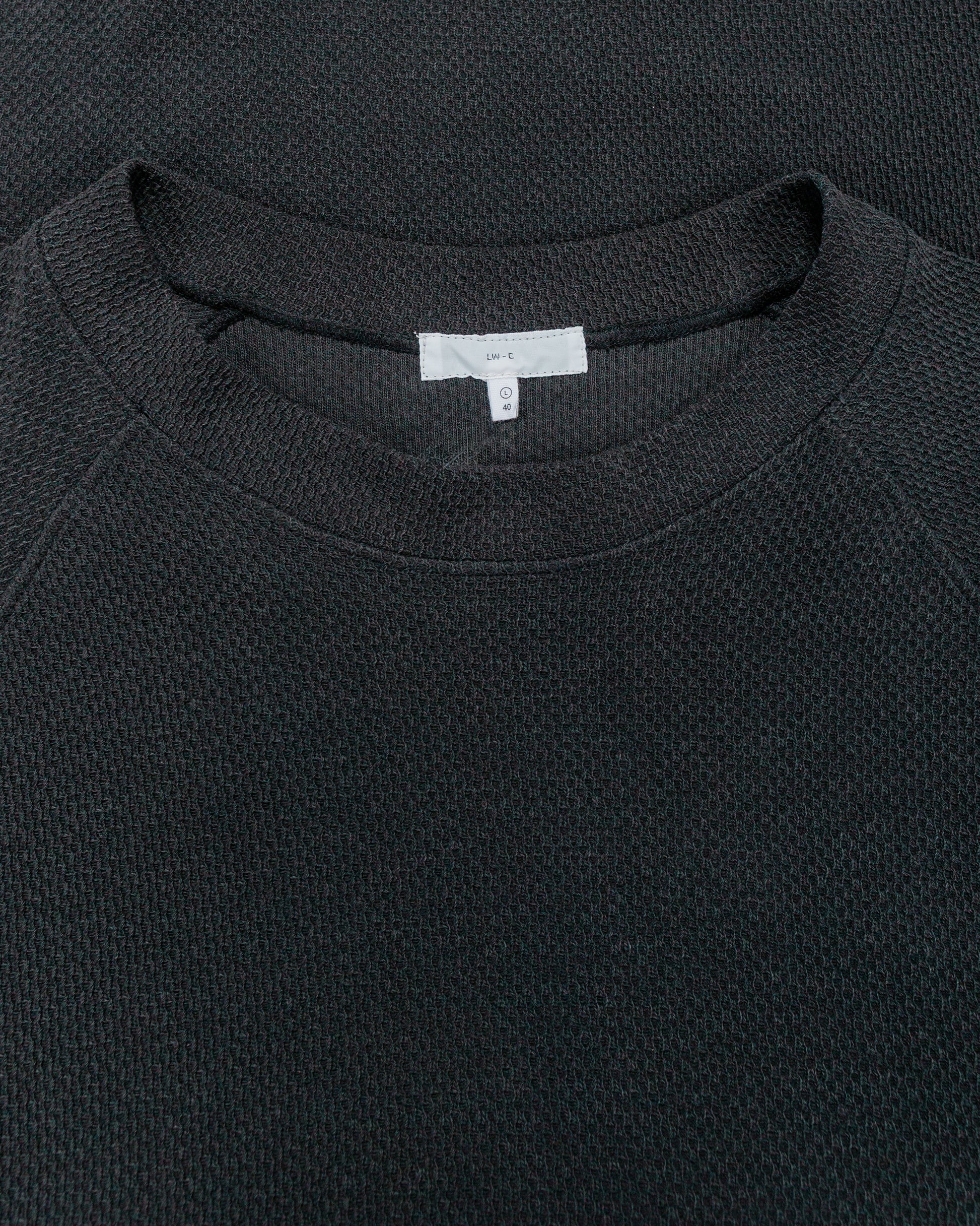 lost & found Lady White Co. Lady White Co. Raglan Thermal Pigment Charcoal
