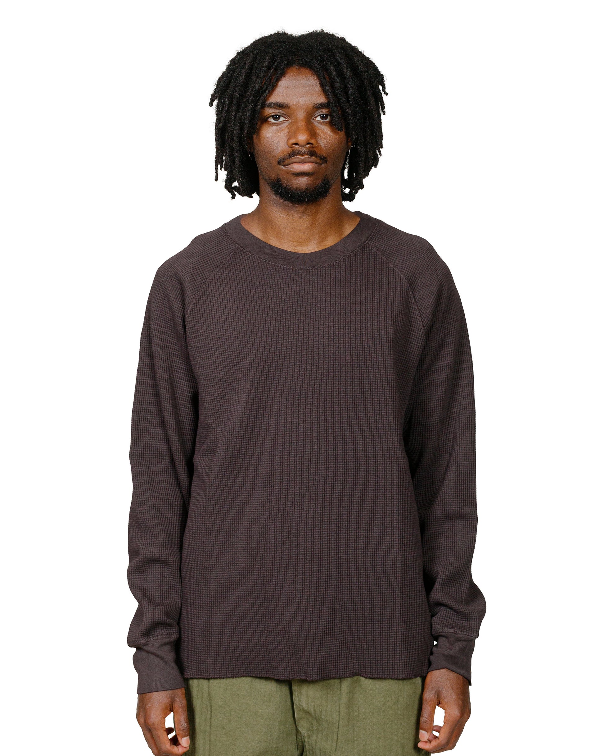 lost & found Lady White Co. Lady White Co. Raglan Thermal Tire Black