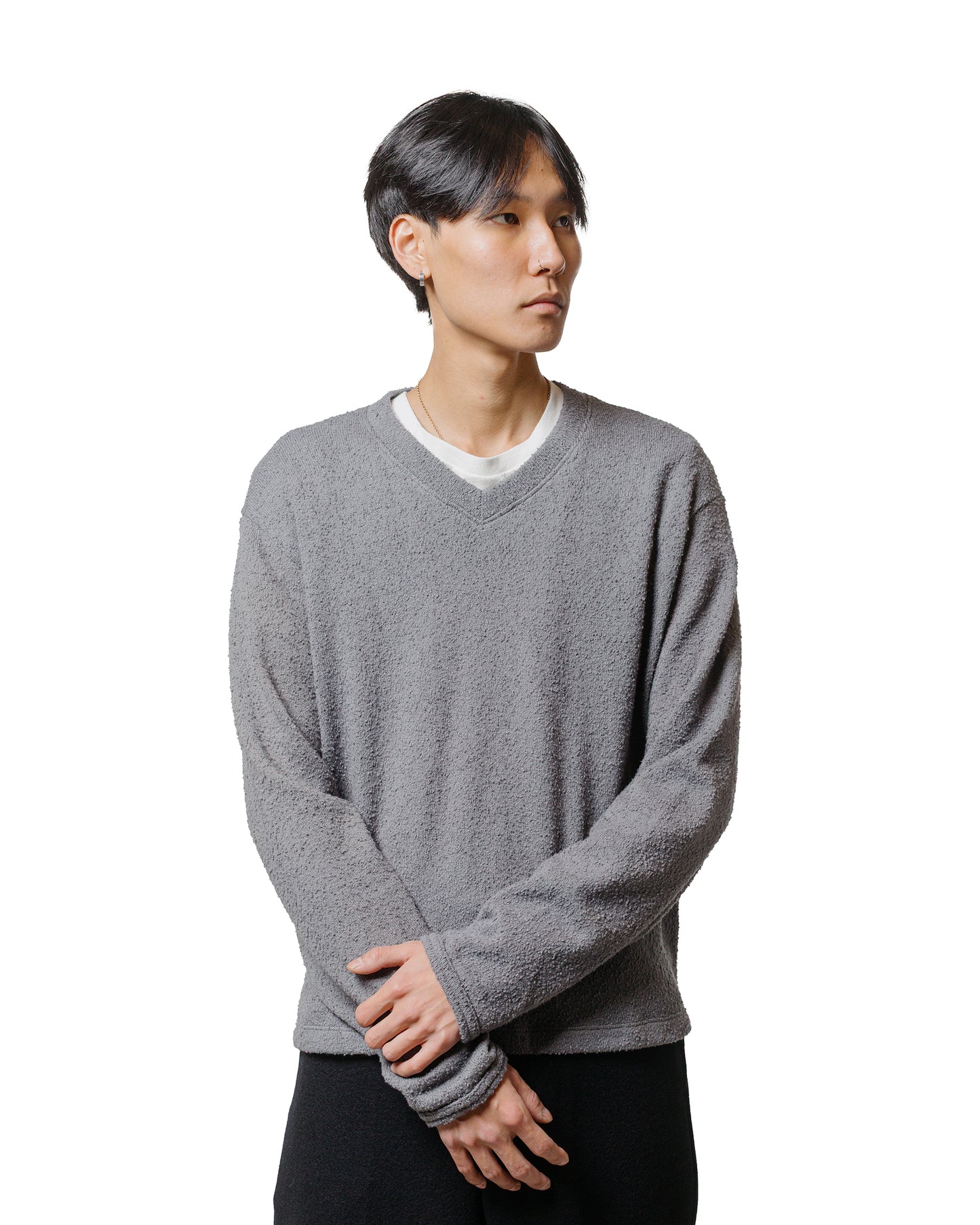 lost & found Lady White Co. Lady White Co. Teddy High V-Neck Kelp