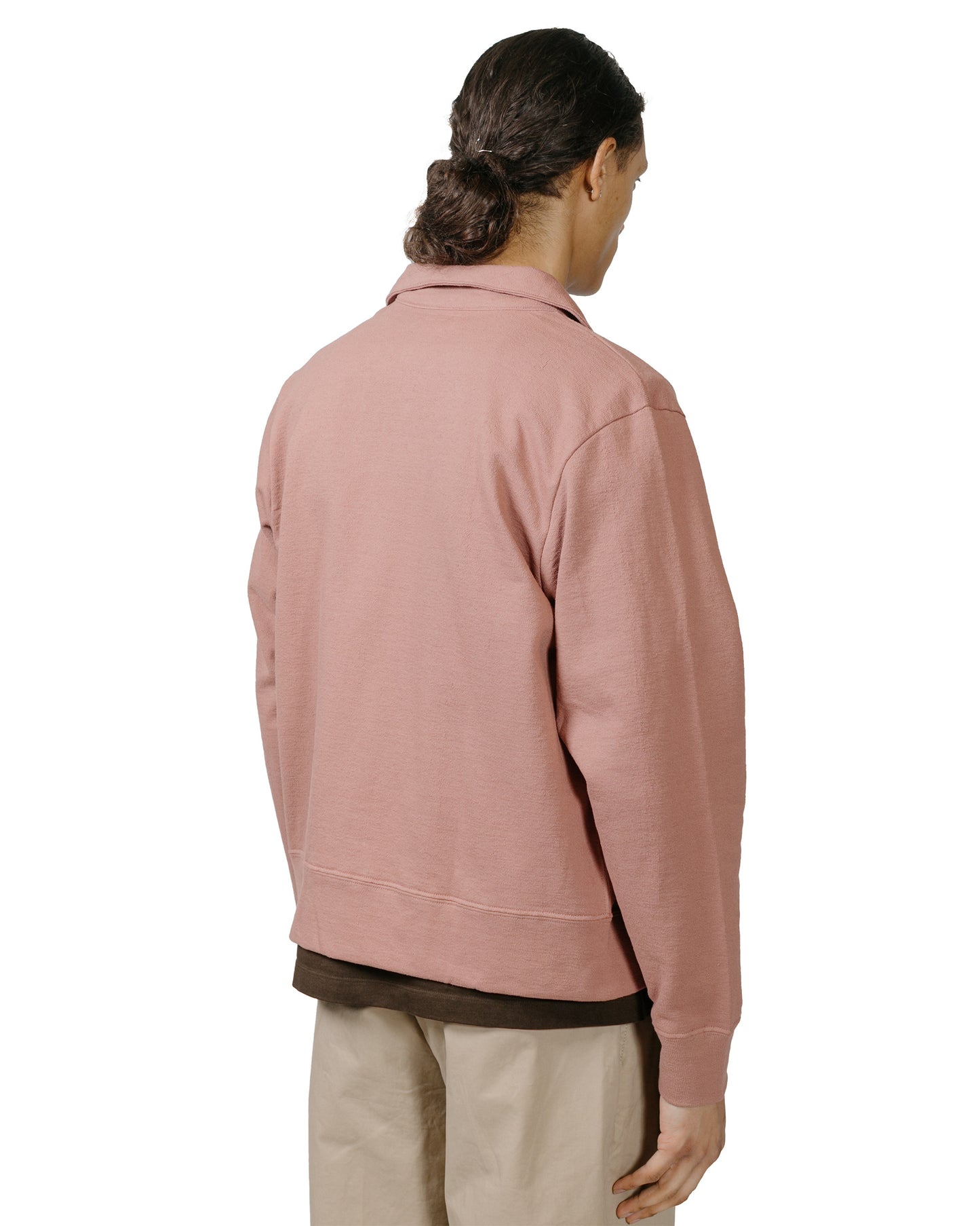 lost & found Lady White Co. Lady White Co. Textured Full Zip Deep Mauve