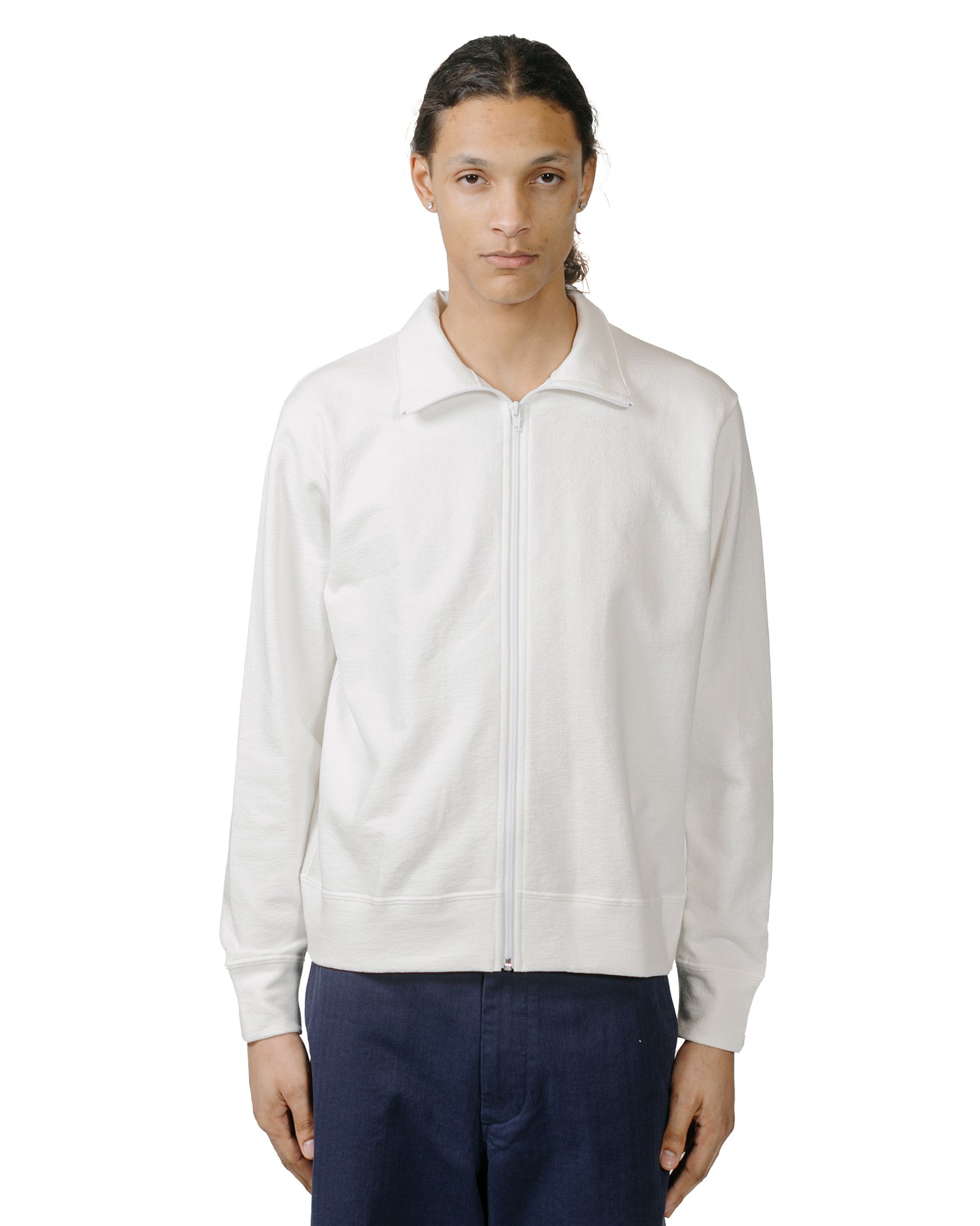 lost & found Lady White Co. Lady White Co. Textured Full Zip White