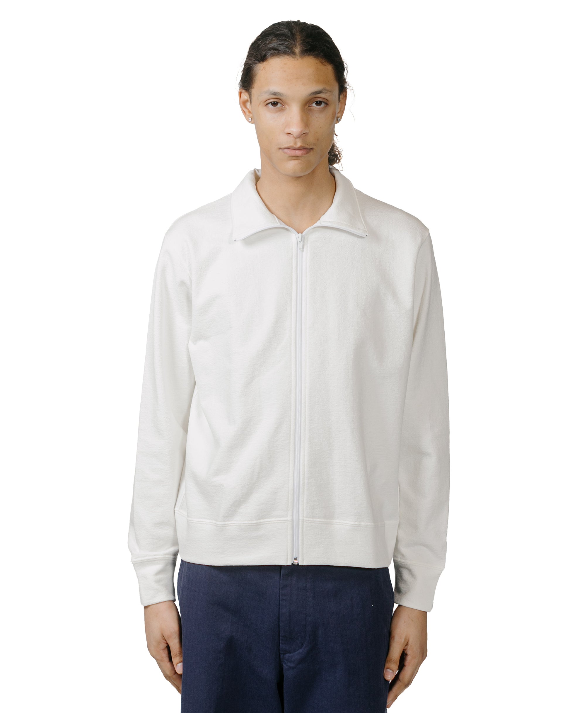 lost & found Lady White Co. Lady White Co. Textured Full Zip White
