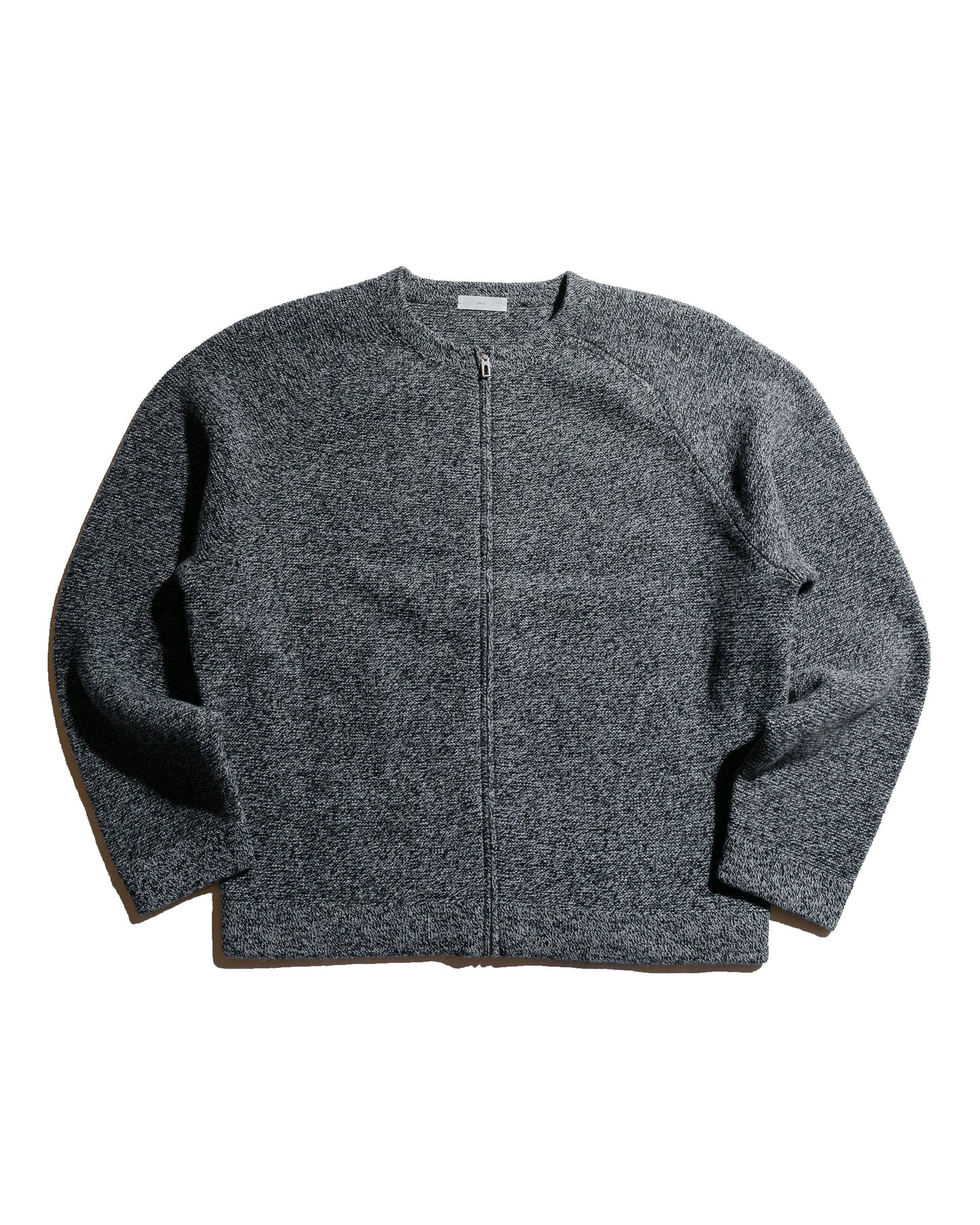 lost & found Lady White Co. Lady White Co. Wool Link Zip Cardigan Black Twist
