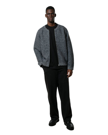 lost & found Lady White Co. Lady White Co. Wool Link Zip Cardigan Black Twist