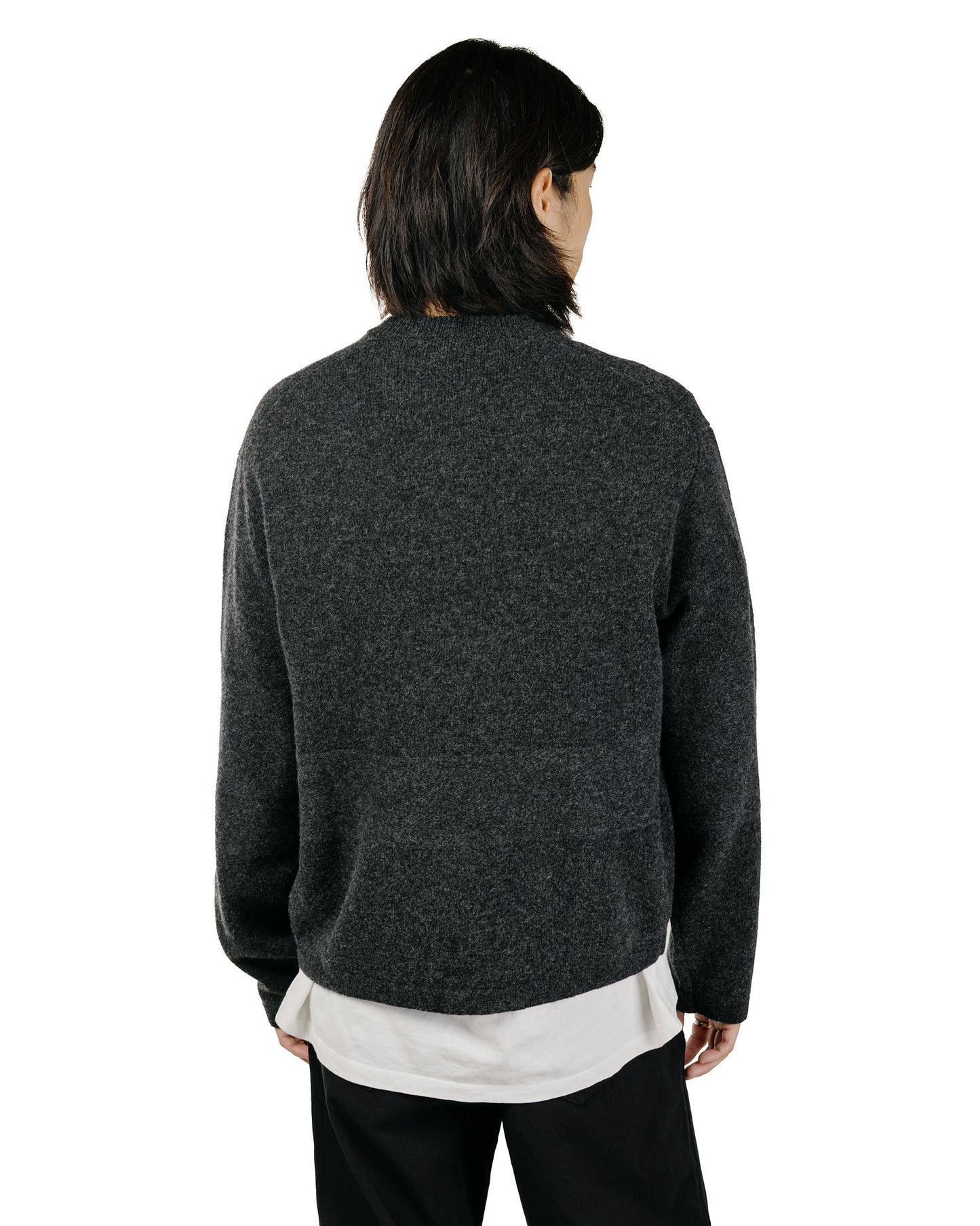 lost & found Lady White Co. Lady White Co. Wool V Neck Sweater Charcoal