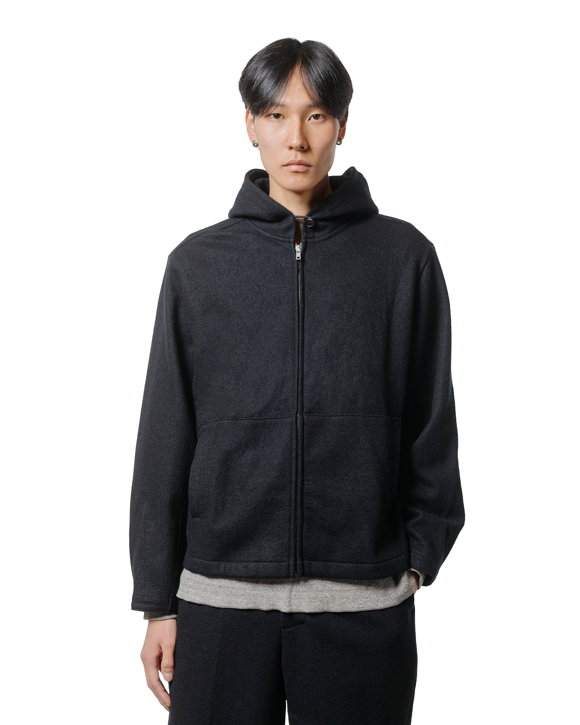 lost & found Lady White Co. Lady White Co. Wool Zip Hoodie Black