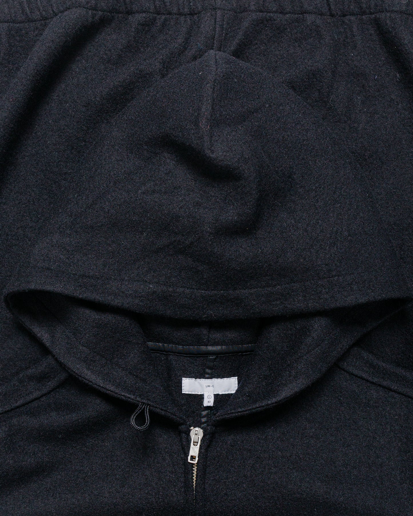 lost & found Lady White Co. Lady White Co. Wool Zip Hoodie Black