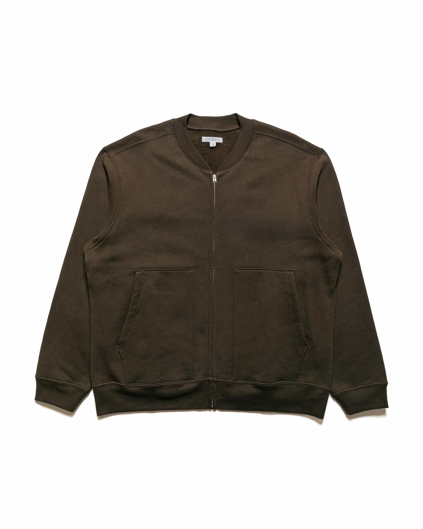 lost & found Lady White Co. Lady White Co. Zip Crew Neck Bark