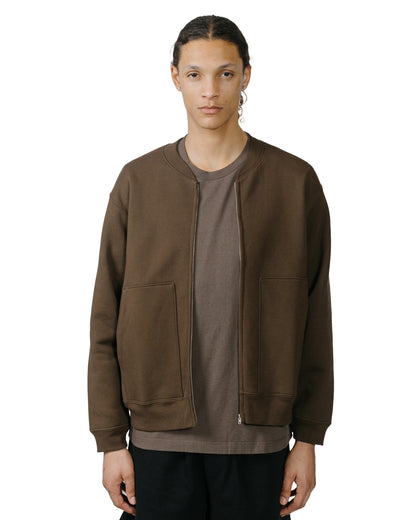lost & found Lady White Co. Lady White Co. Zip Crew Neck Bark