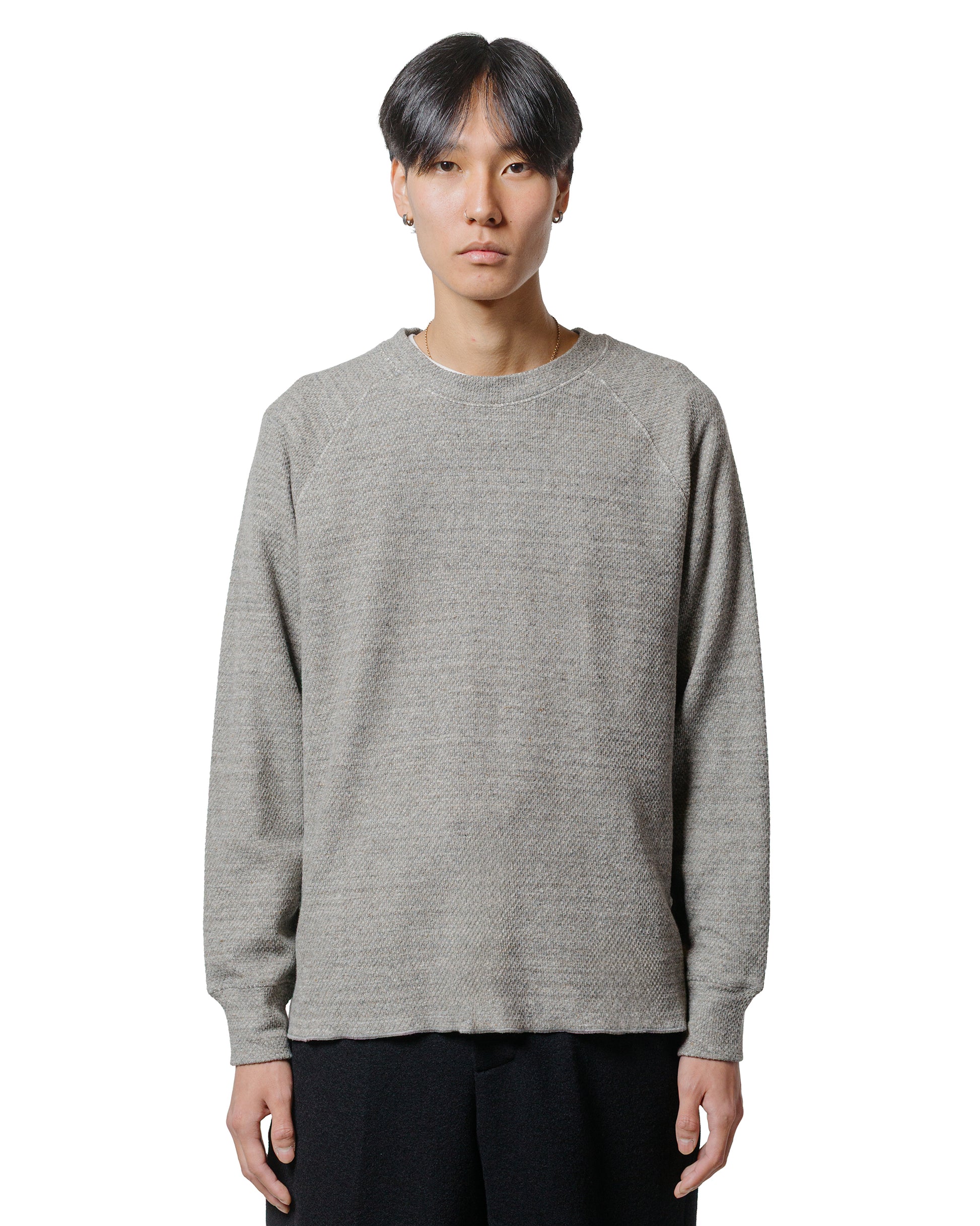 lost & found Lady White Co. Lady White Co. Raglan Thermal Grey Melange
