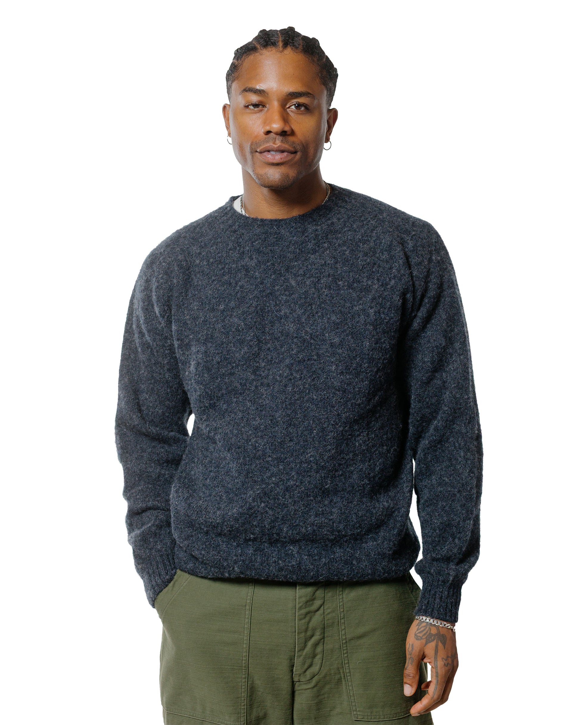 lost & found Lost & Found Lost & Found Shaggy Sweater Charcoal