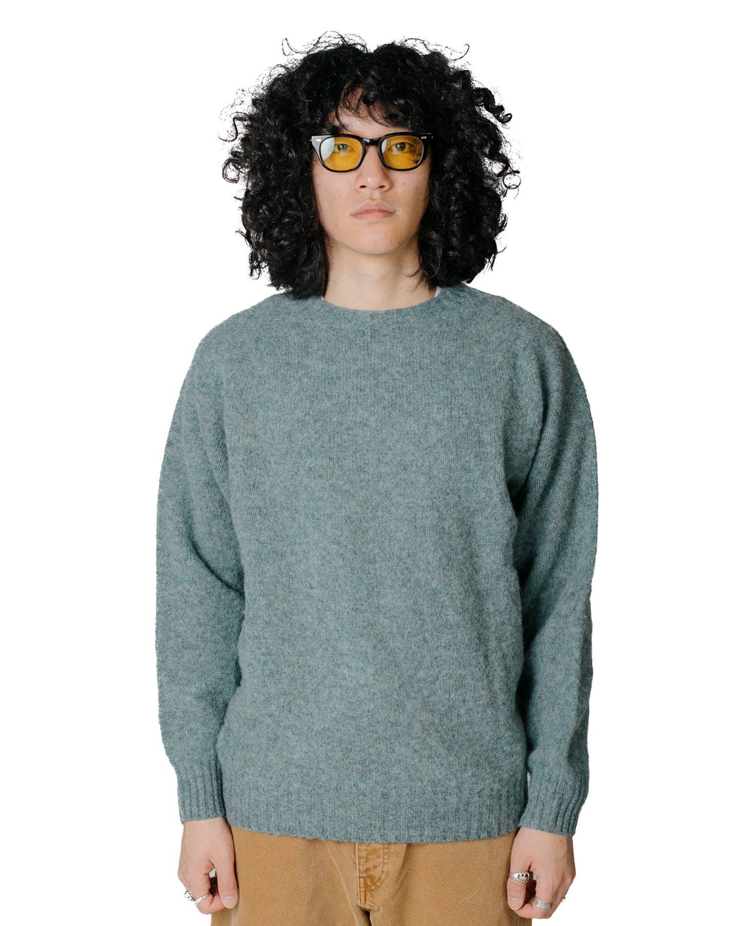 lost & found Lost & Found Lost & Found Shaggy Sweater Graphite Green