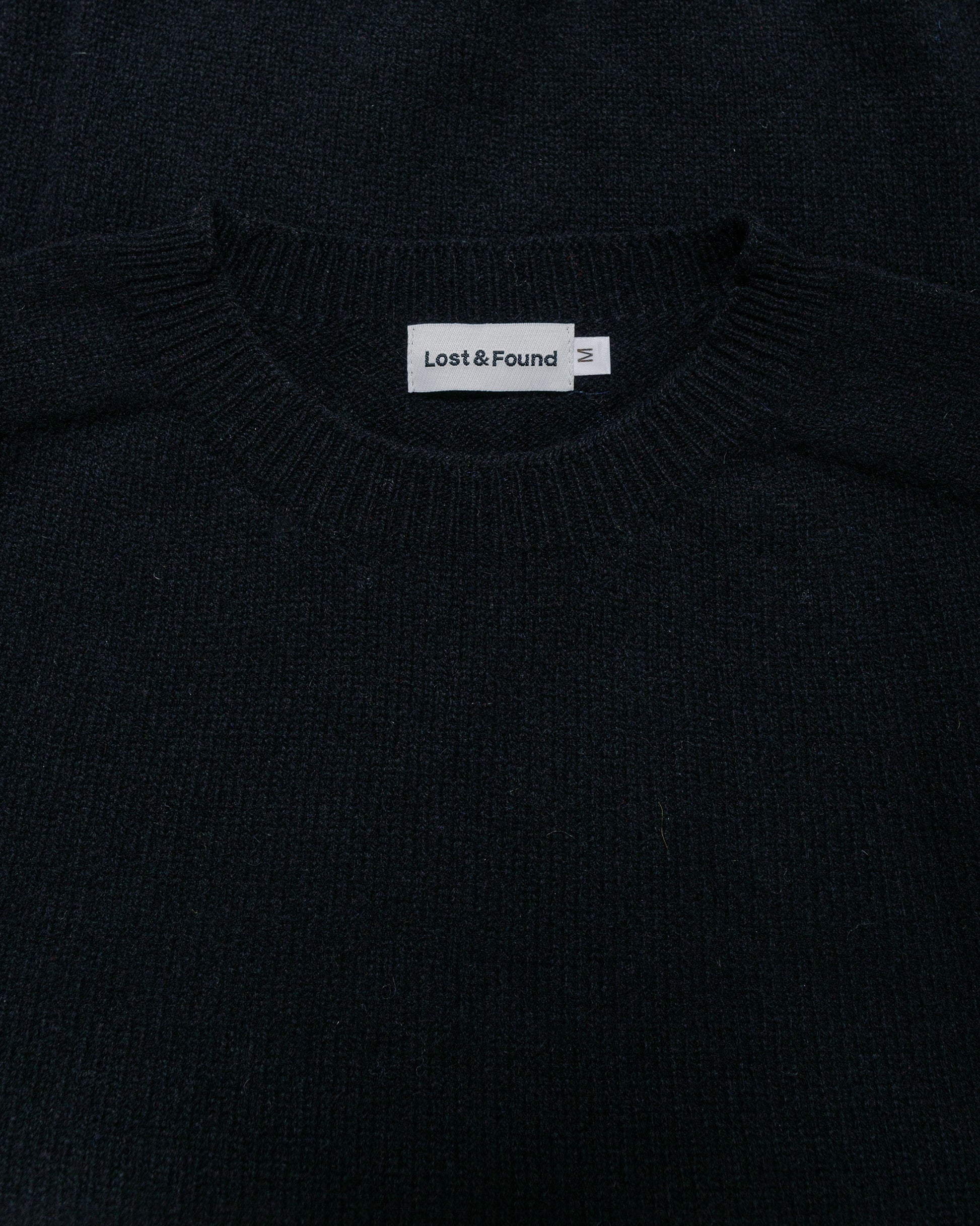 lost & found Lost & Found Lost & Found Wool Cashmere Sweater Italian Black