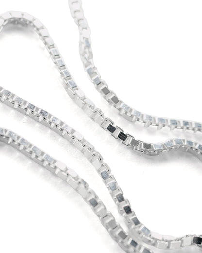 Lost & Found Box Link Necklace 22"