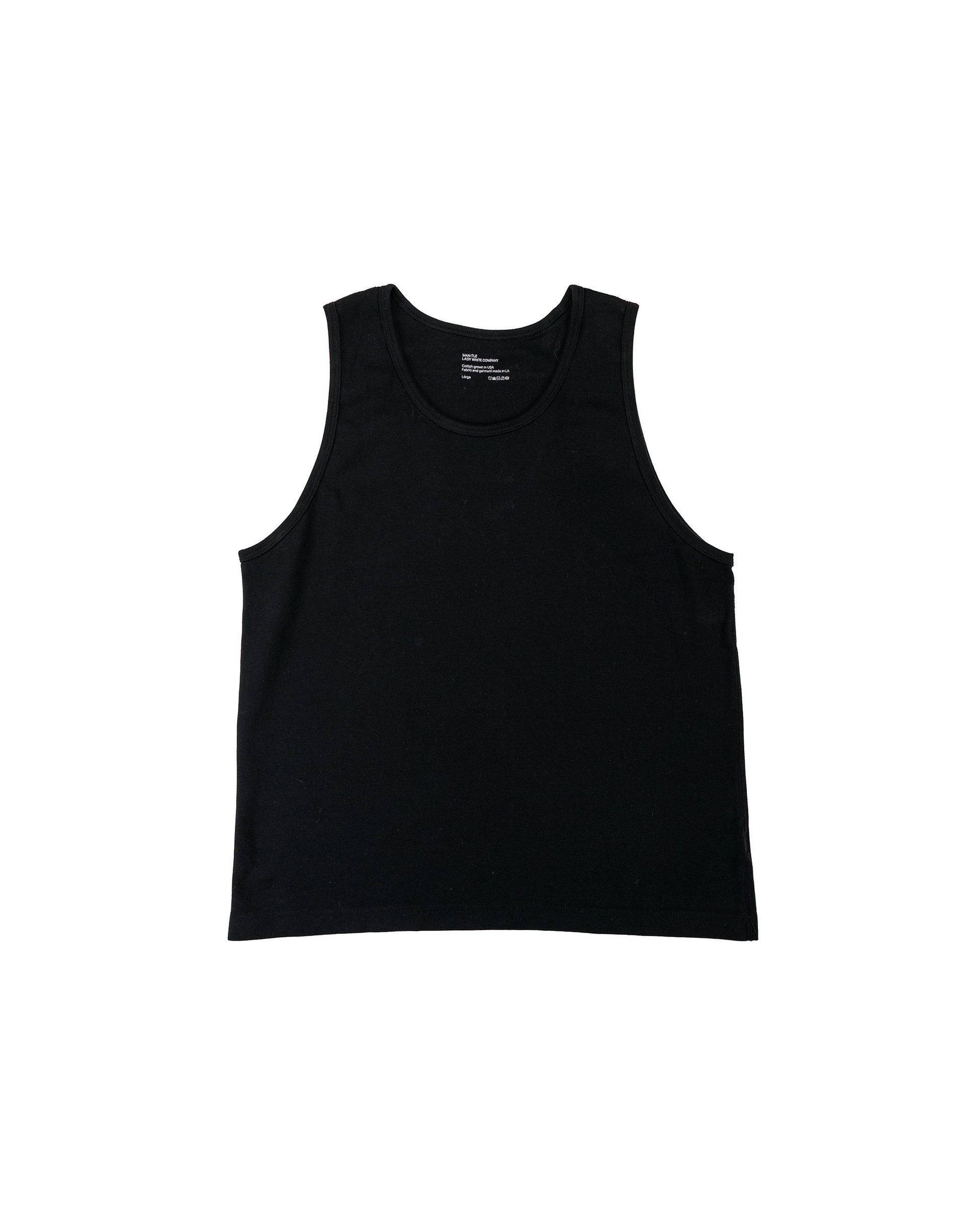 lost & found MAN-TLE MAN-TLE LWCT0 Lady White Co. Singlet 2-Pack Black Rib