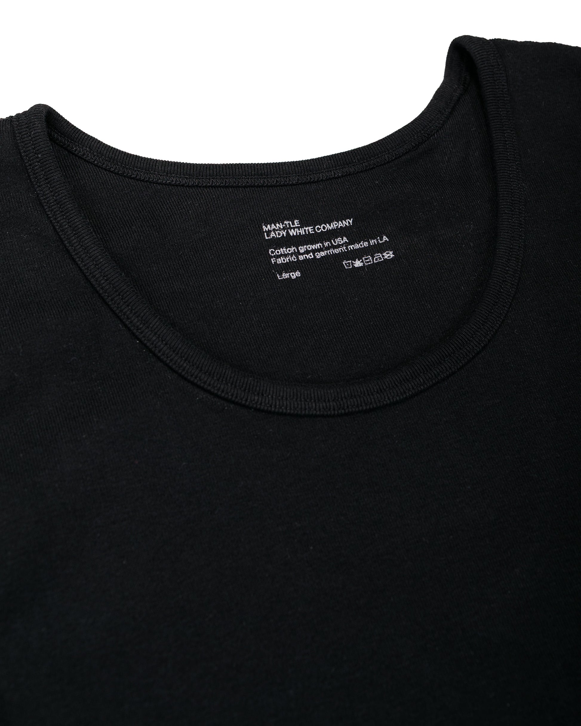 lost & found MAN-TLE MAN-TLE LWCT0 Lady White Co. Singlet 2-Pack Black Rib