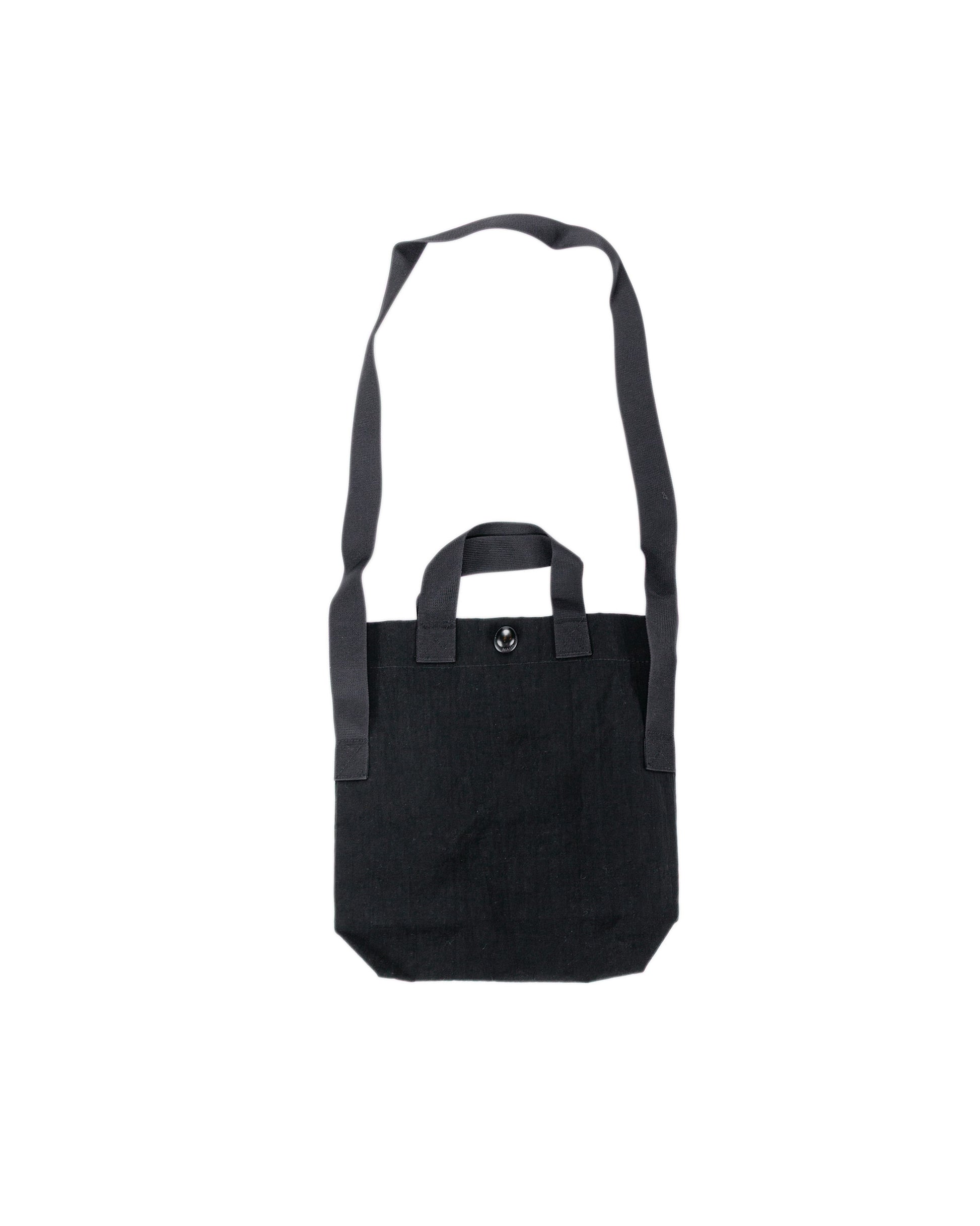 lost & found MAN-TLE MAN-TLE R0B4 'Mini Tote' Black Nylon