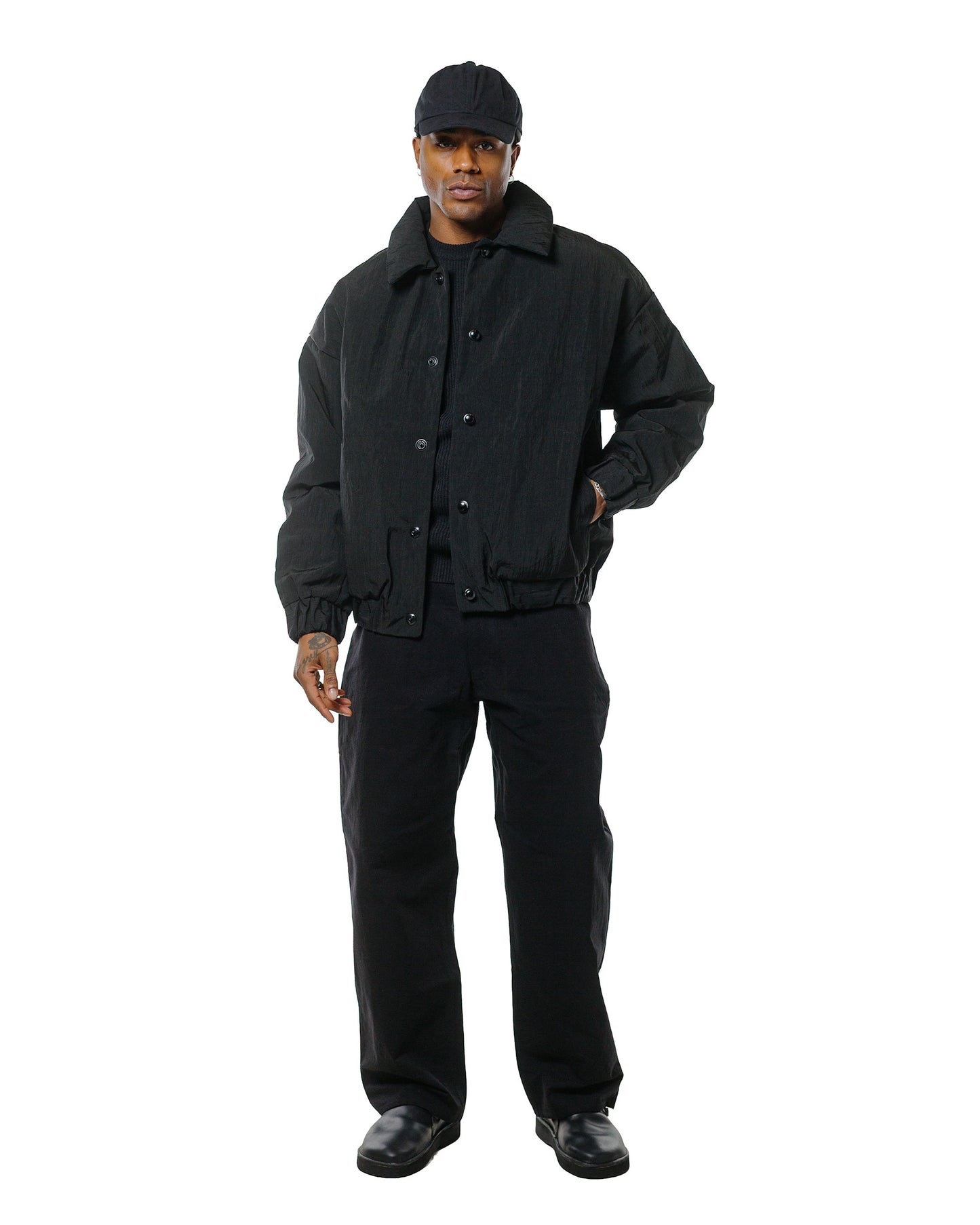 lost & found MAN-TLE MAN-TLE R0D3 'Down Blouson' Black Nylon