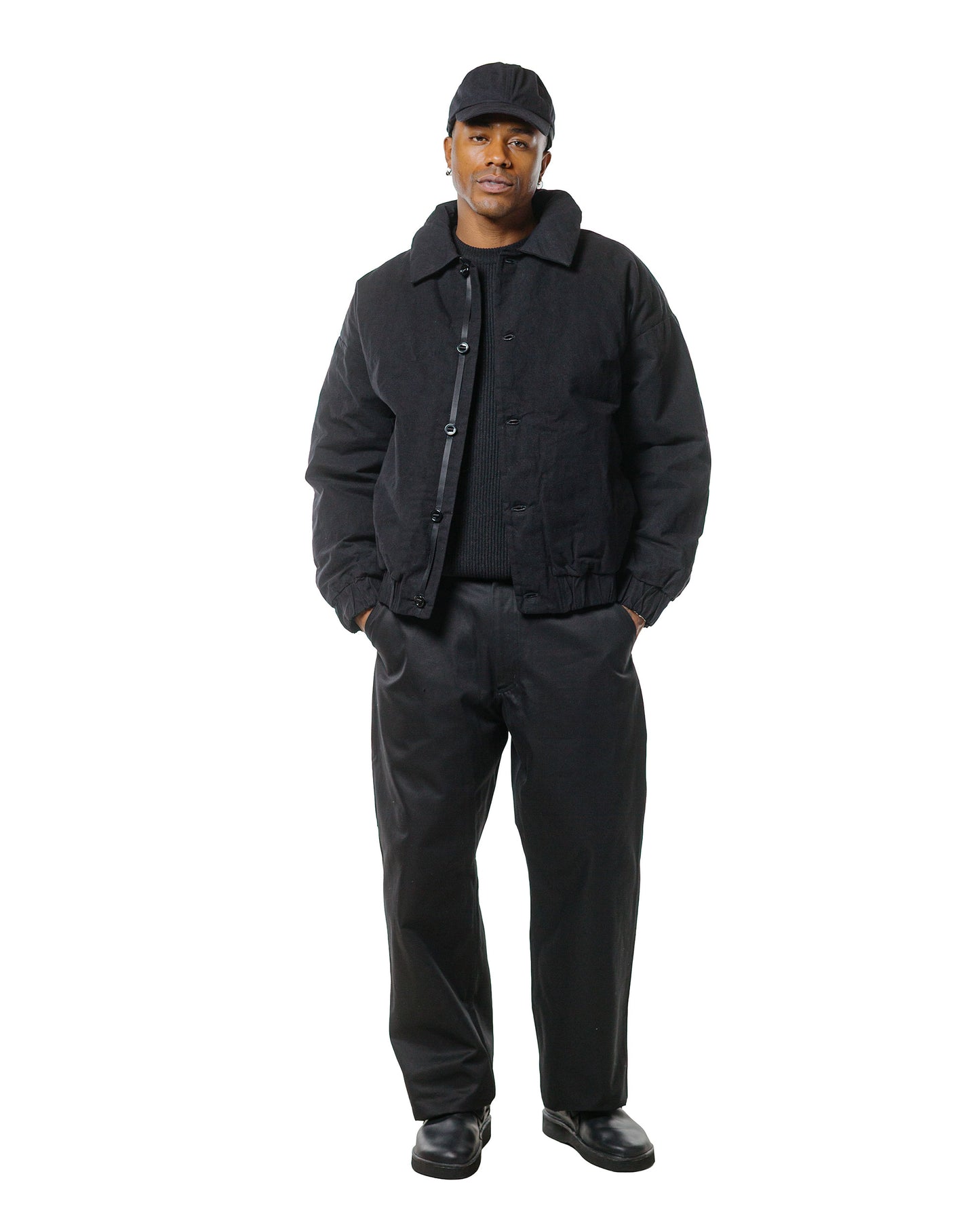 lost & found MAN-TLE MAN-TLE R0D3 'Down Blouson' Black Wax