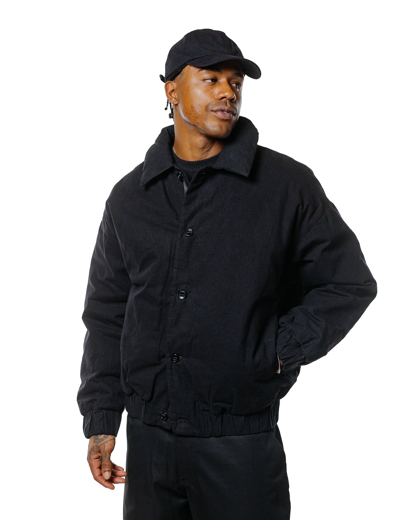 lost & found MAN-TLE MAN-TLE R0D3 'Down Blouson' Black Wax