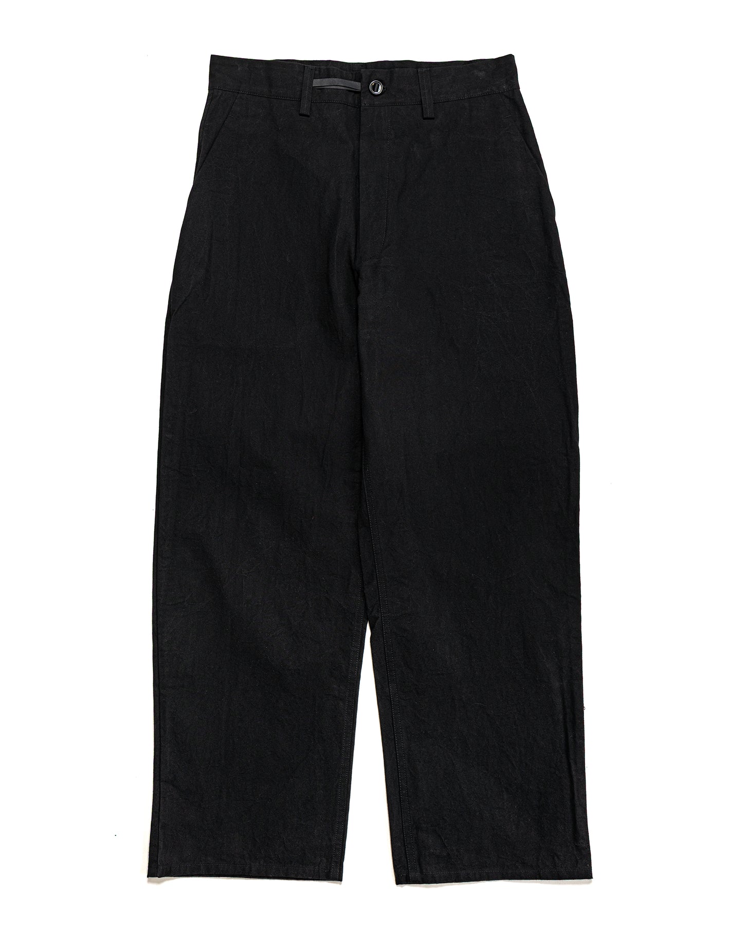 lost & found MAN-TLE MAN-TLE R0P4 Wide Pants Black Wax