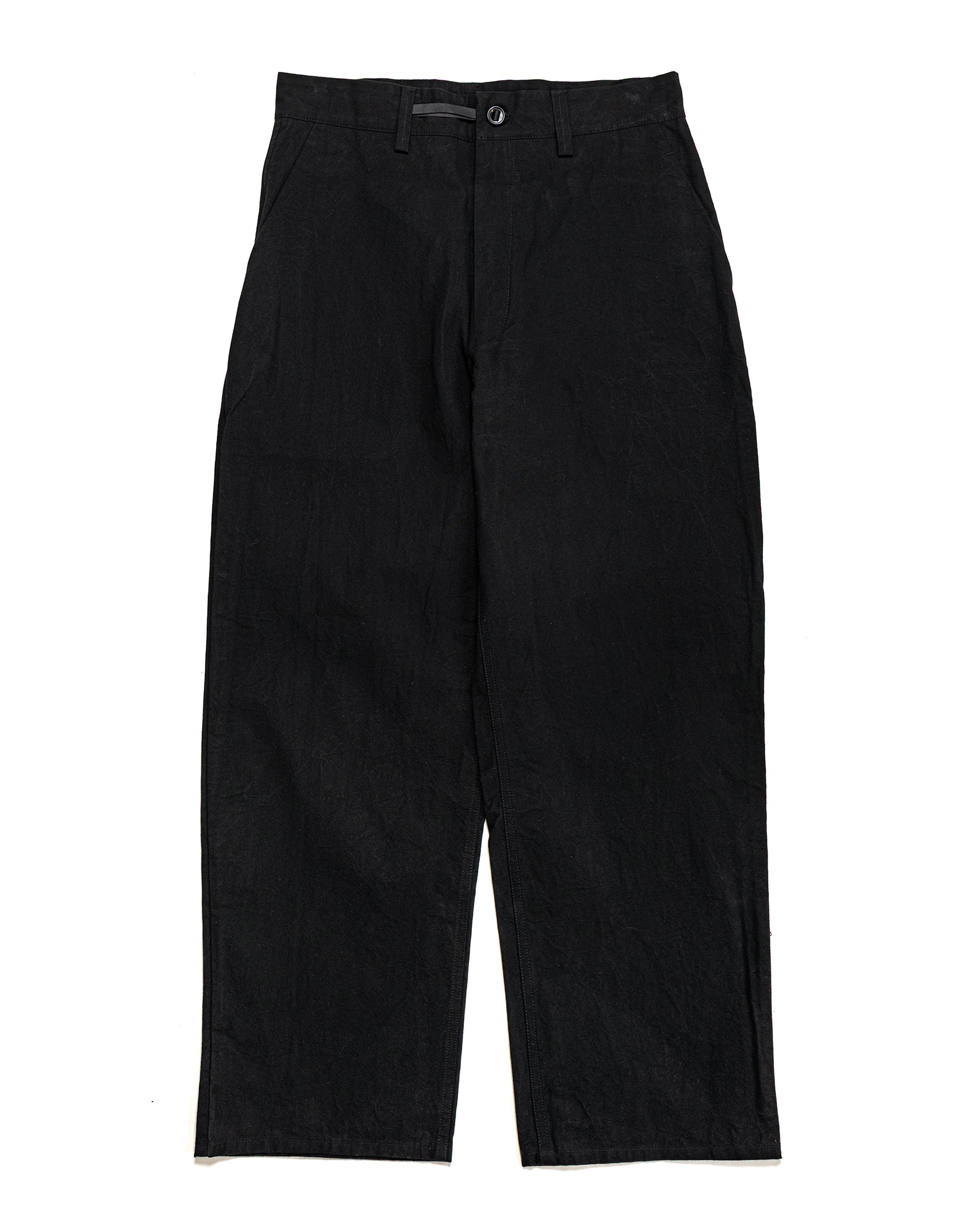 lost & found MAN-TLE MAN-TLE R0P4 Wide Pants Black Wax