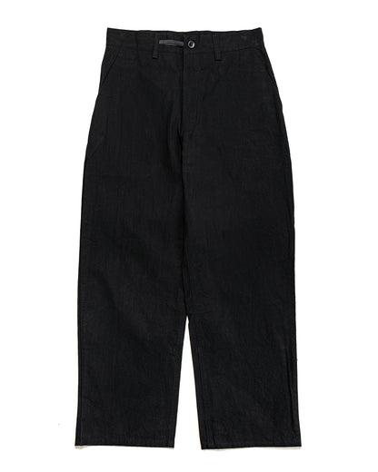 lost & found MAN-TLE MAN-TLE R0P4 Wide Pants Black Wax
