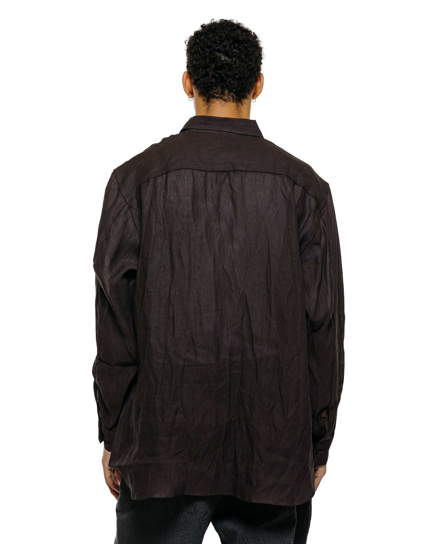 lost & found MAN-TLE MAN-TLE R0S8 'Weather Shirt w/Pkt' Humic Paper Gabardine