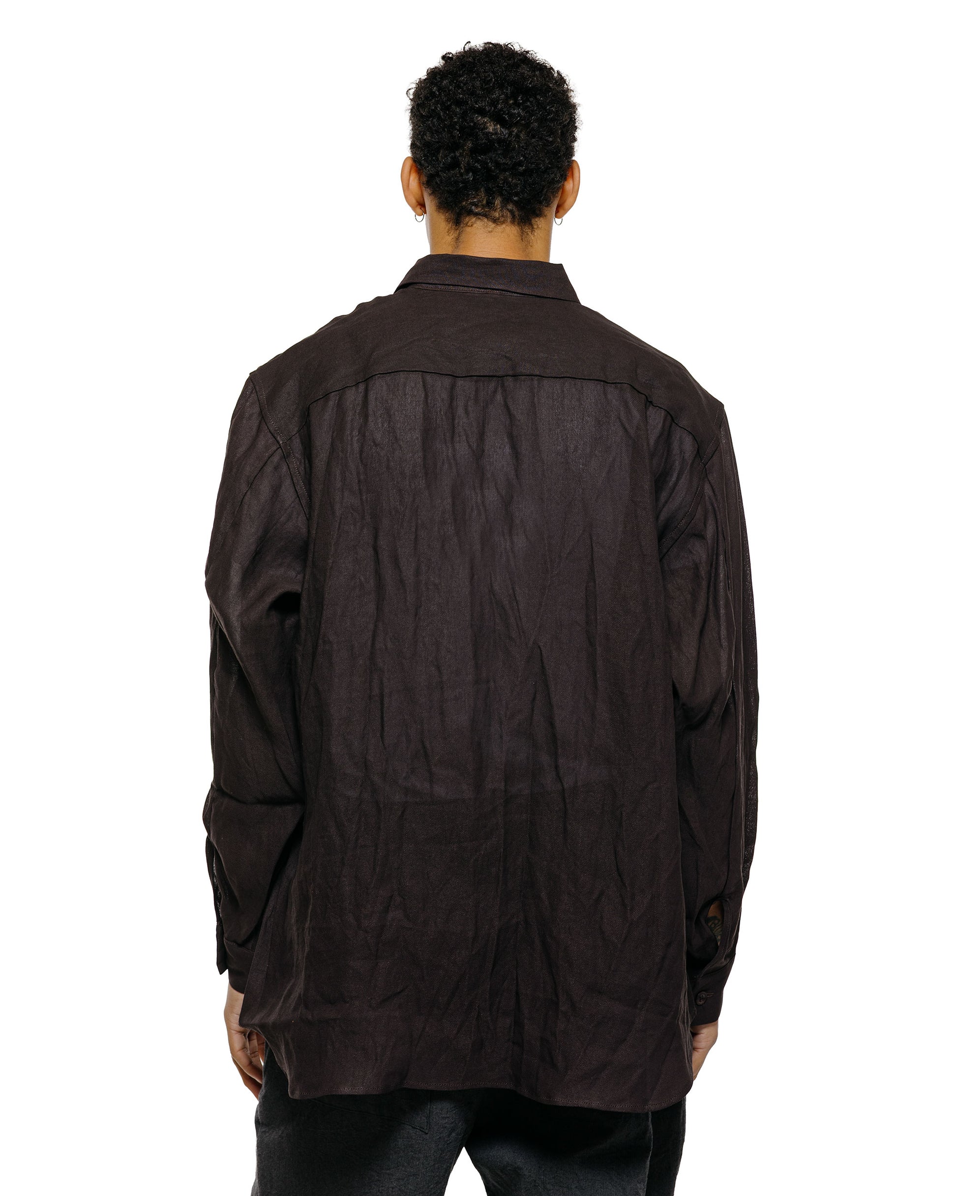 lost & found MAN-TLE MAN-TLE R0S8 'Weather Shirt w/Pkt' Humic Paper Gabardine