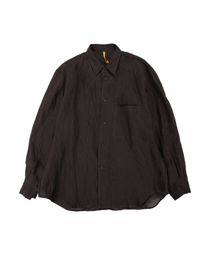 lost & found MAN-TLE MAN-TLE R0S8 'Weather Shirt w/Pkt' Humic Paper Gabardine