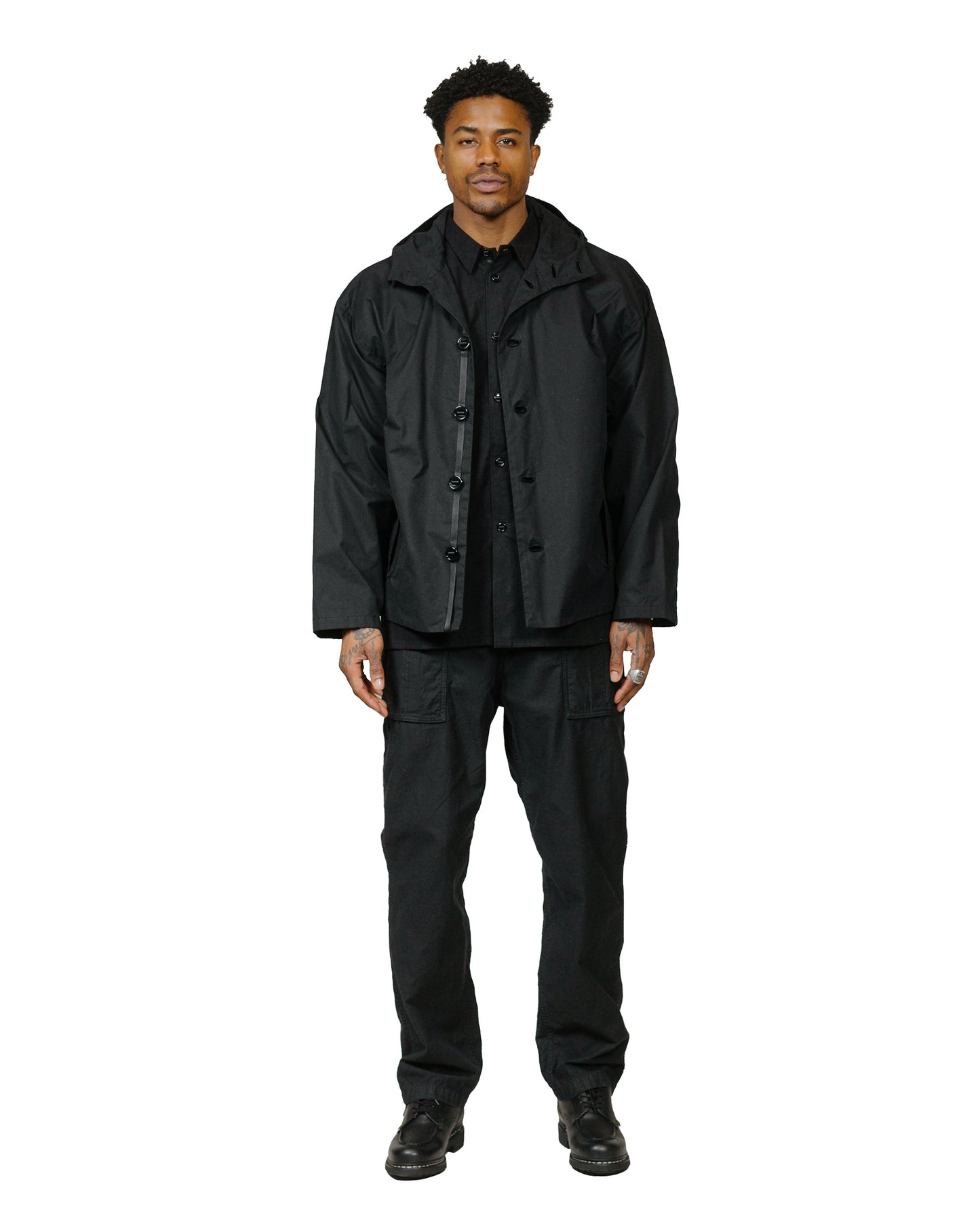 lost & found MAN-TLE MAN-TLE R0 Shirt-1 Black Wax