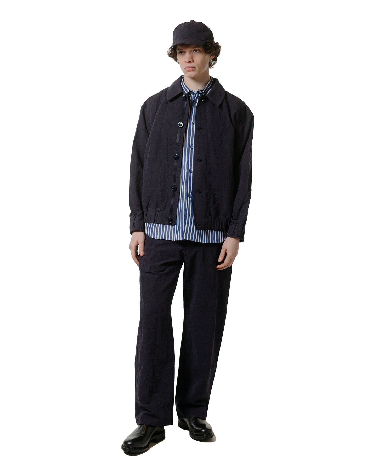 lost & found MAN-TLE MAN-TLE R18S9 S/S Weather Shirt Power Stripe
