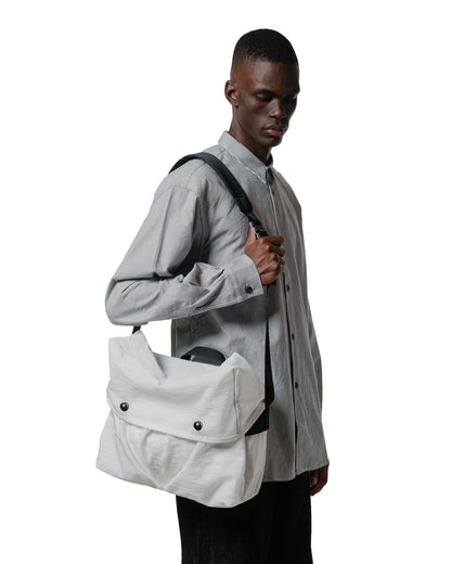 lost & found MAN-TLE MAN-TLE R19 Gear-4 Mini Messenger White Nylon