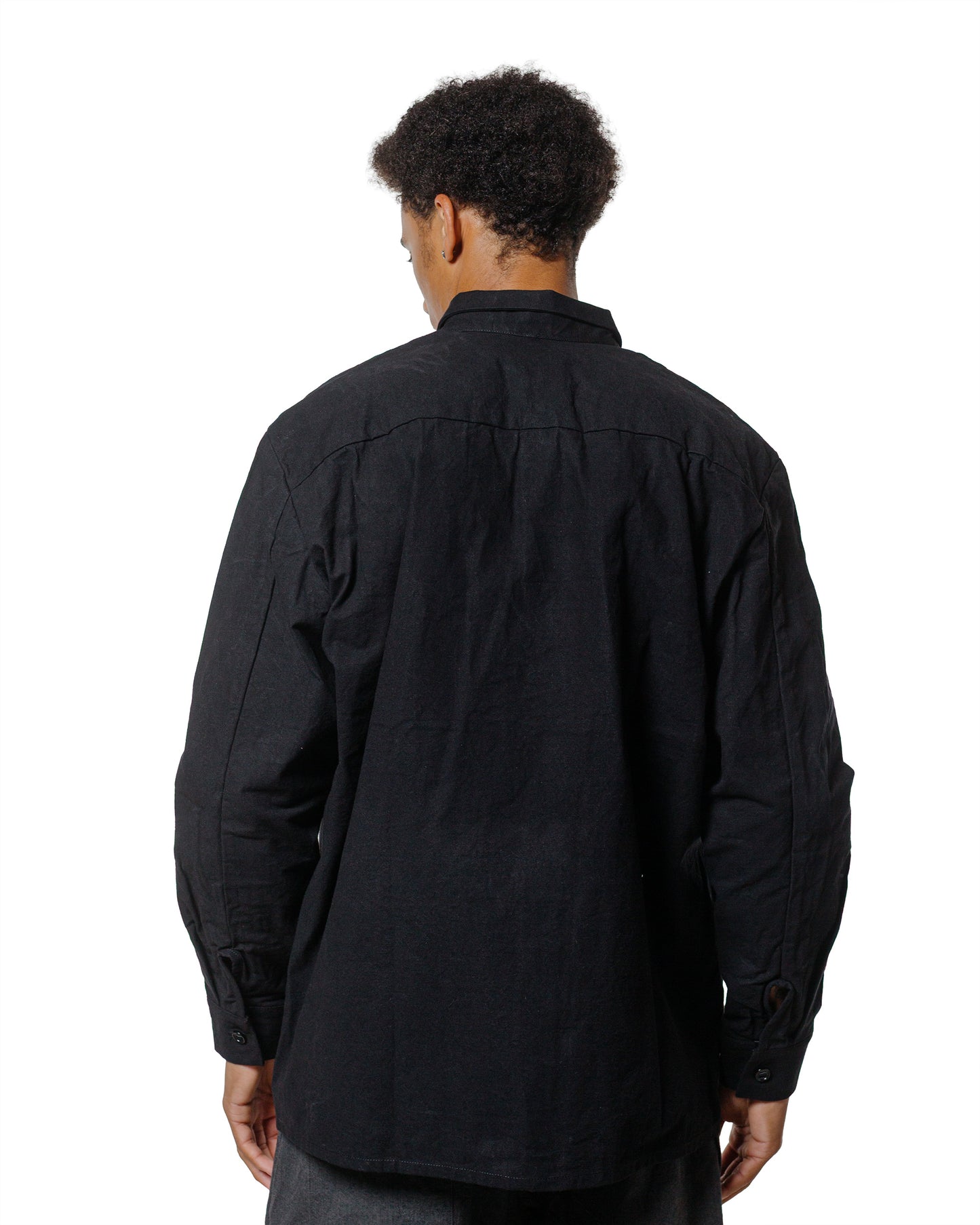 lost & found MAN-TLE MAN-TLE R19S1 New Shirt-1 Black Wax