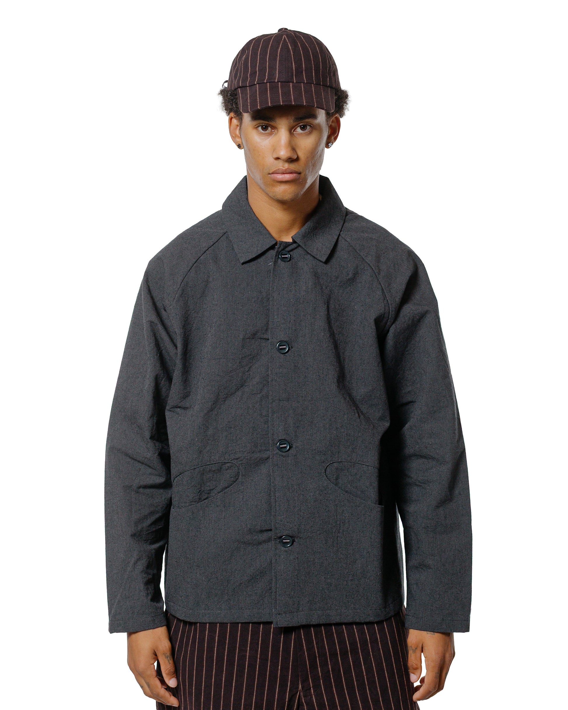 lost & found MAN-TLE MAN-TLE R19S3 Boat Shirt Granite Wool
