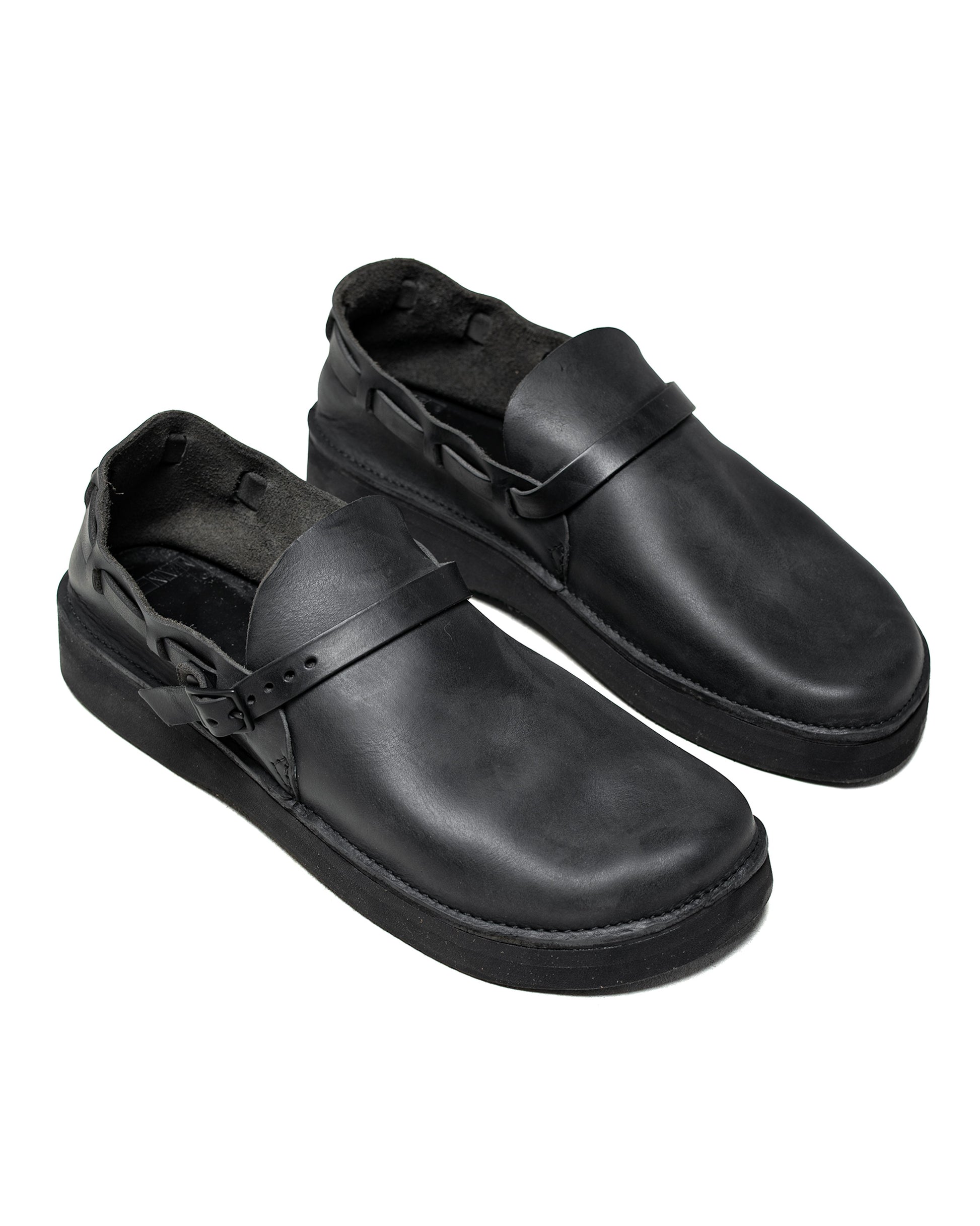 lost & found MAN-TLE MAN-TLE R19V1 Aurora Low Black Horween