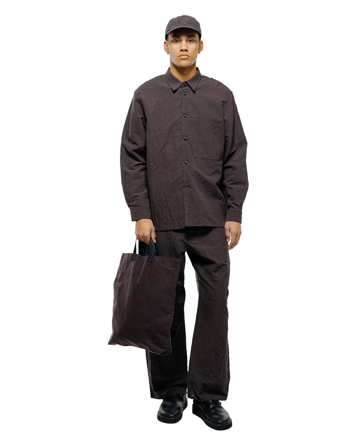 lost & found MAN-TLE MAN-TLE R20B1 'Multi Handle Tote' Earth Wax