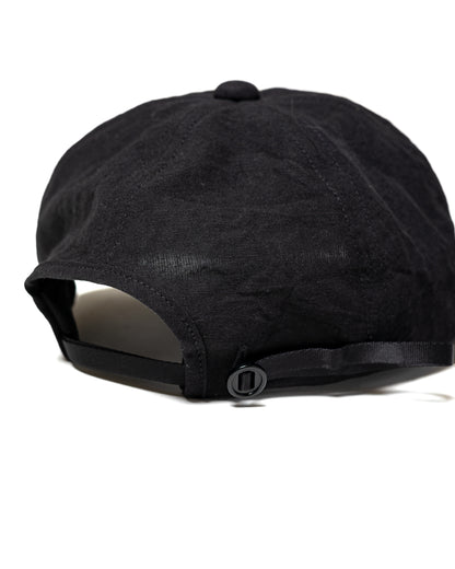 lost & found MAN-TLE MAN-TLE R20C1 'Shallow Cap' Black Linen