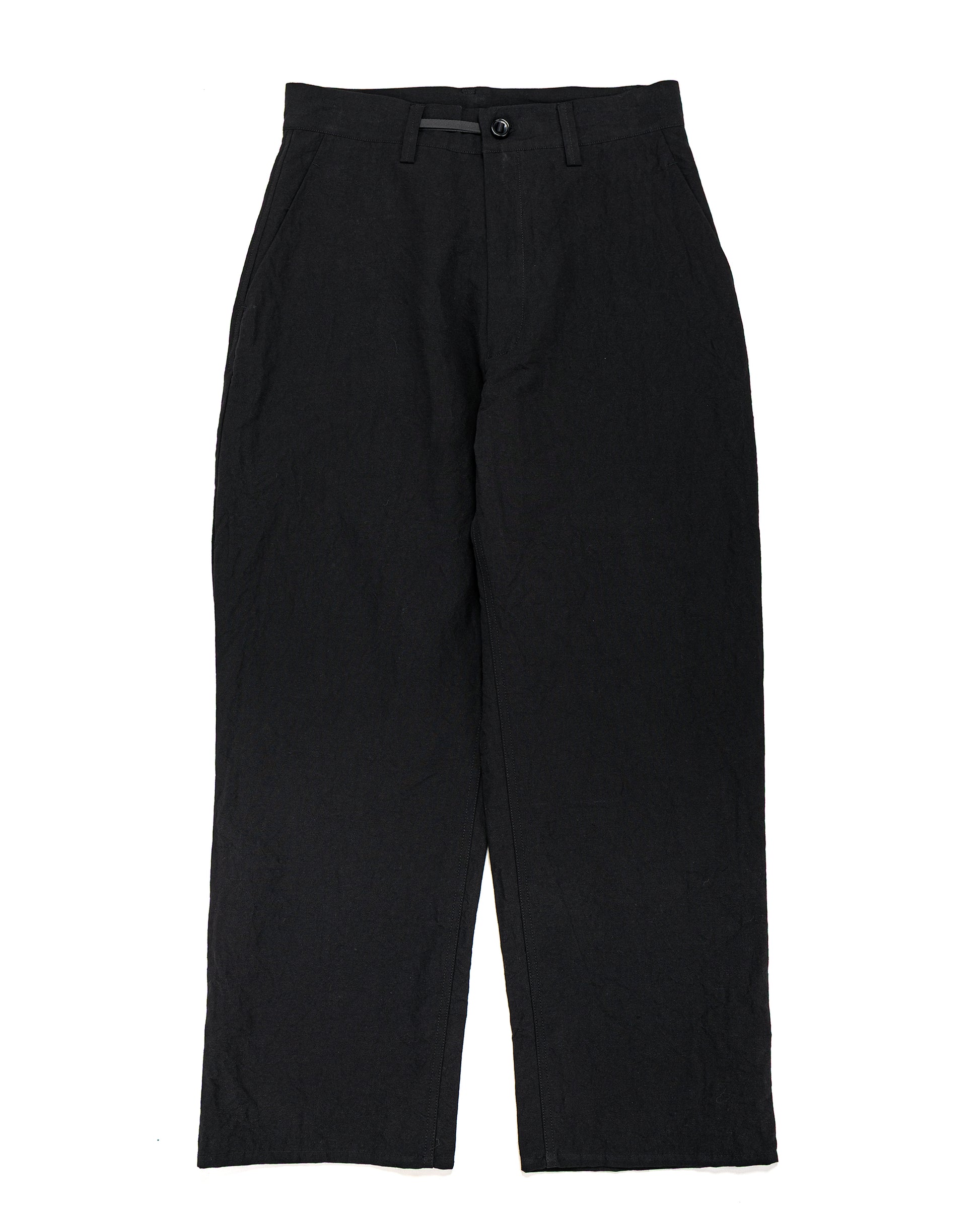 lost & found MAN-TLE MAN-TLE R20P4 Wide Pants Black Linen