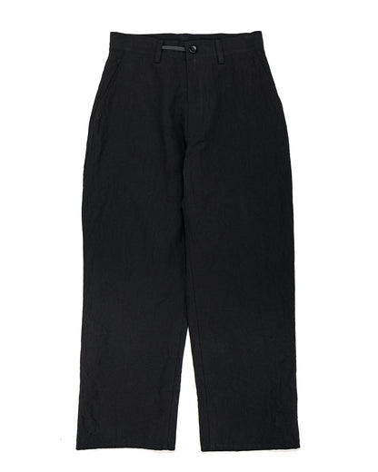 lost & found MAN-TLE MAN-TLE R20P4 Wide Pants Black Linen