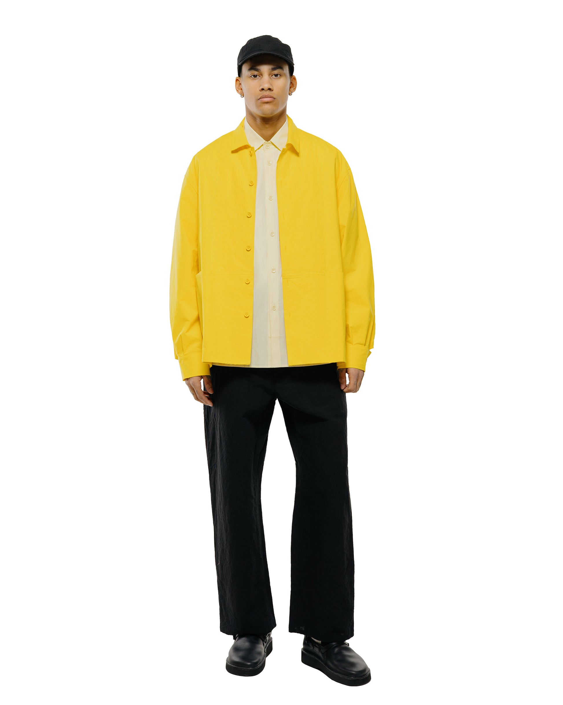 lost & found MAN-TLE MAN-TLE R20P4 Wide Pants Black Linen