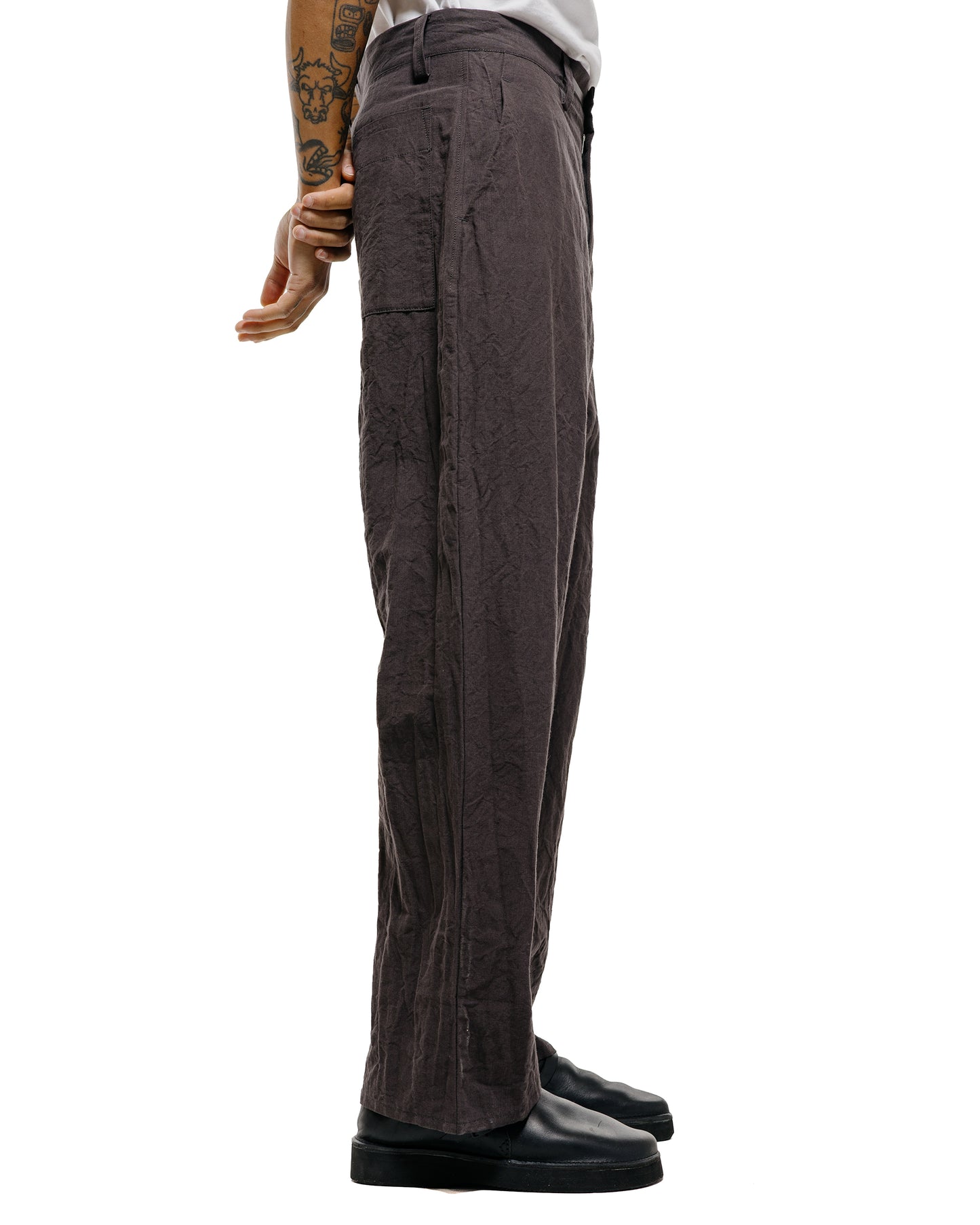 lost & found MAN-TLE MAN-TLE R20P4 Wide Pants Earth Linen