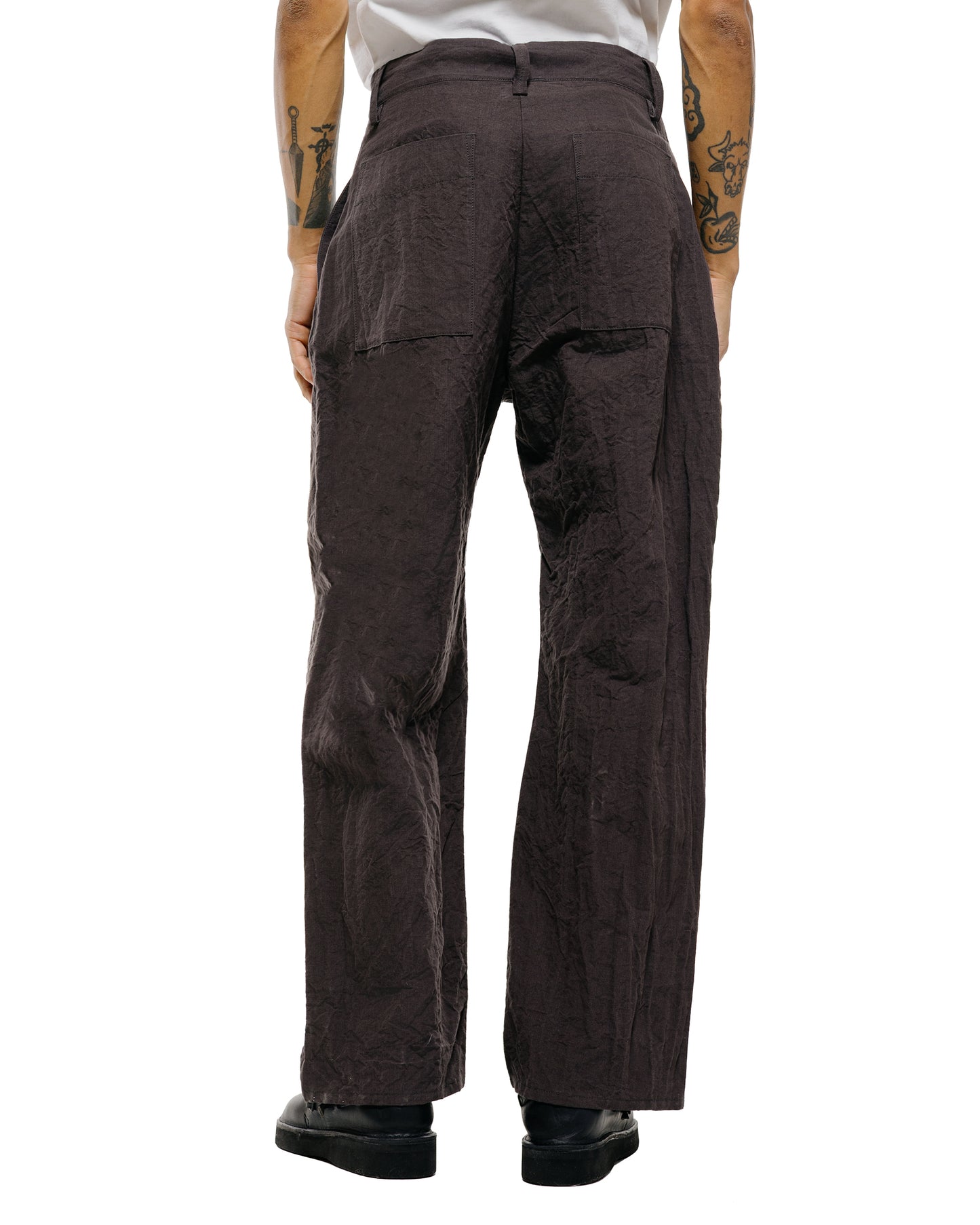 lost & found MAN-TLE MAN-TLE R20P4 Wide Pants Earth Linen