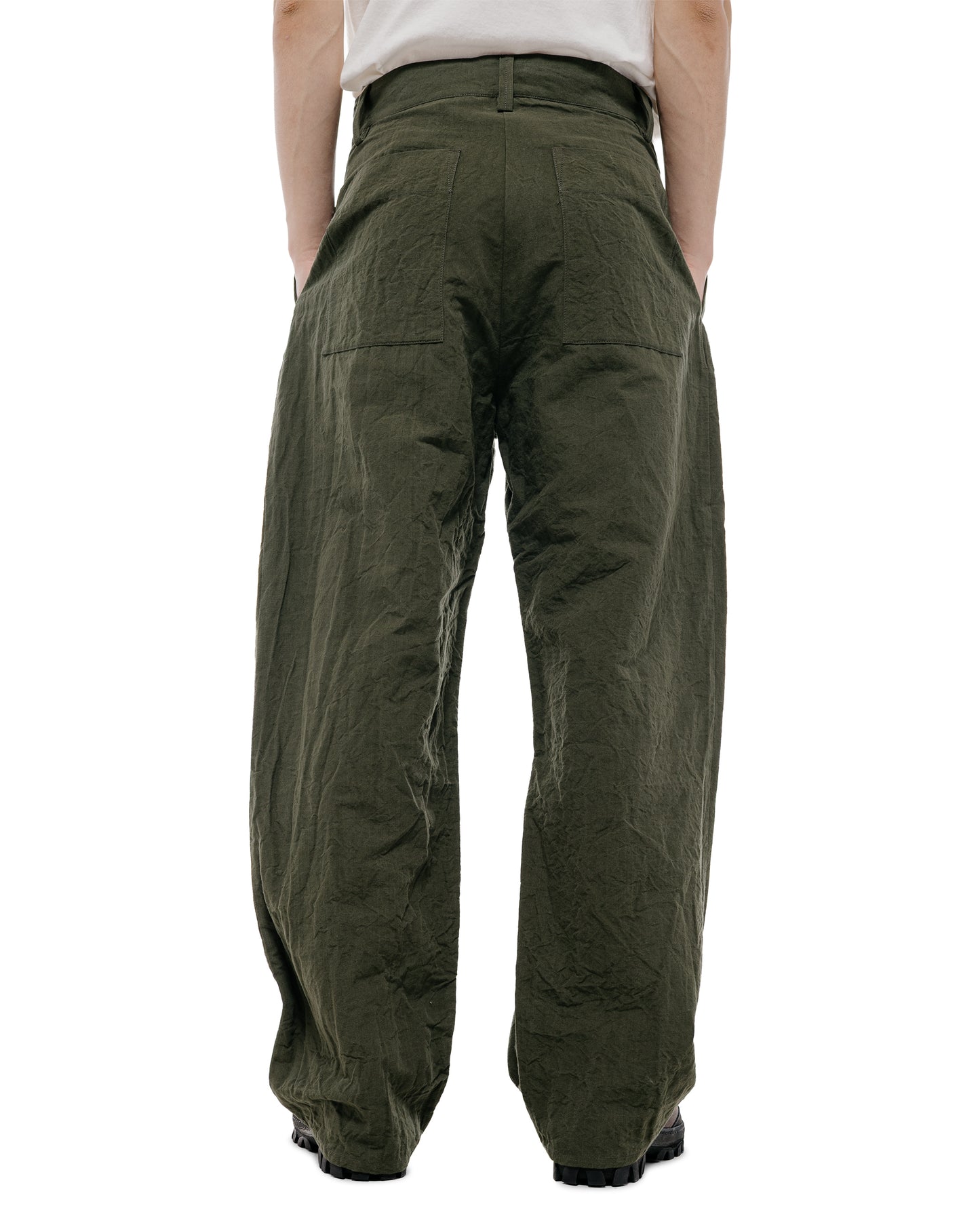 lost & found MAN-TLE MAN-TLE R20P4 Wide Pants Woodland Linen