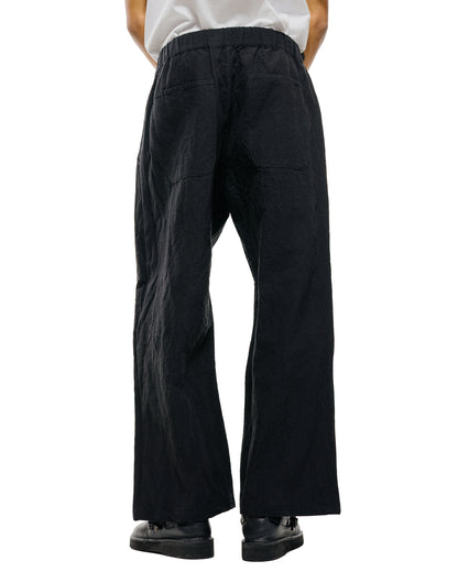 lost & found MAN-TLE MAN-TLE R20P5 'Solid Pant' Black Linen